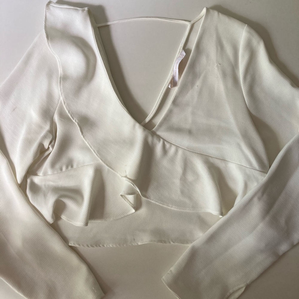 Ultra Féminine Ruffe Crop Top Zara Size S